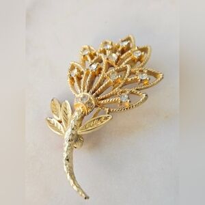 Vintage Polcini Rhinestone Brooch Highly Collectabe Brand